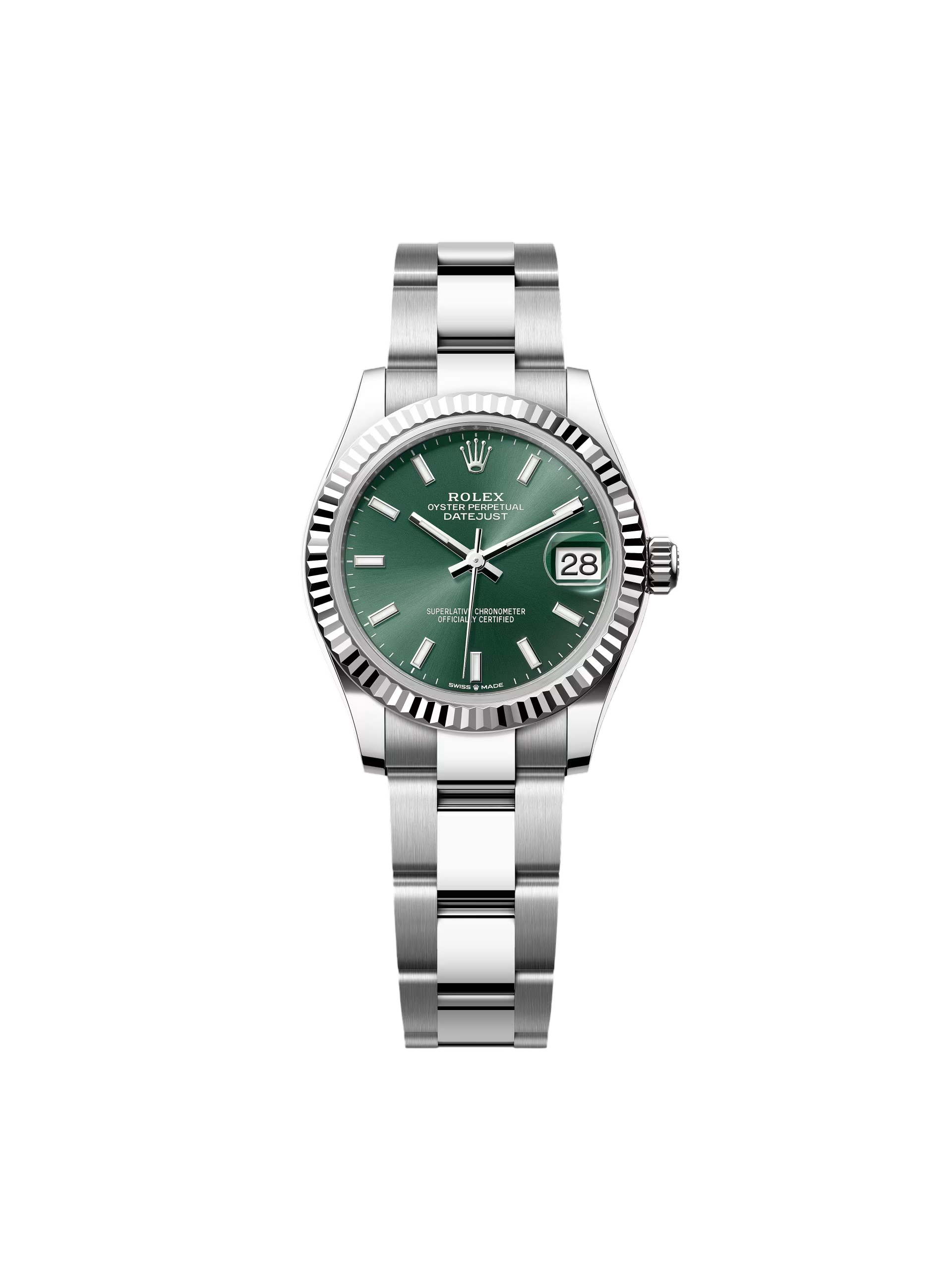 Rolex Datejust m278274-0017/0018 Green Dial 31mm Oyster Watch
