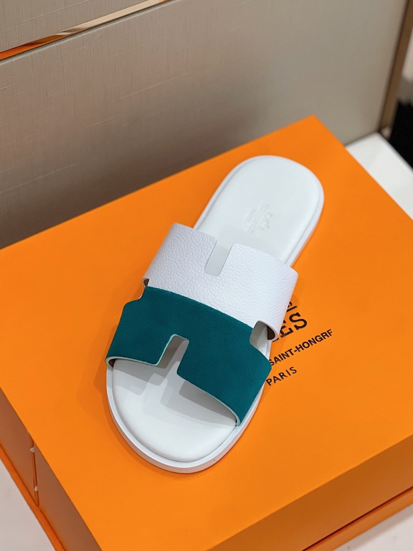 HERMES SANDAL IZMIR WHITE/BLUE