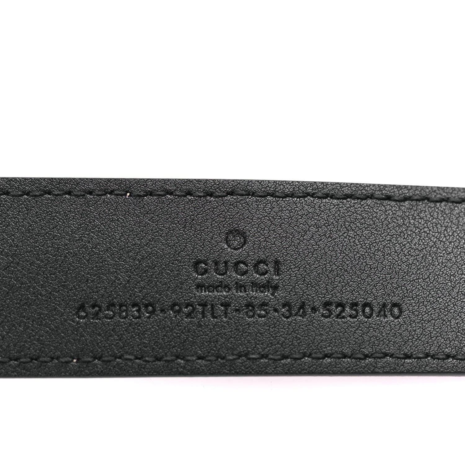 G Supreme Monogram Matte Plutone Calfskin Double G 30mm Belt 85 Beige Ebony Black