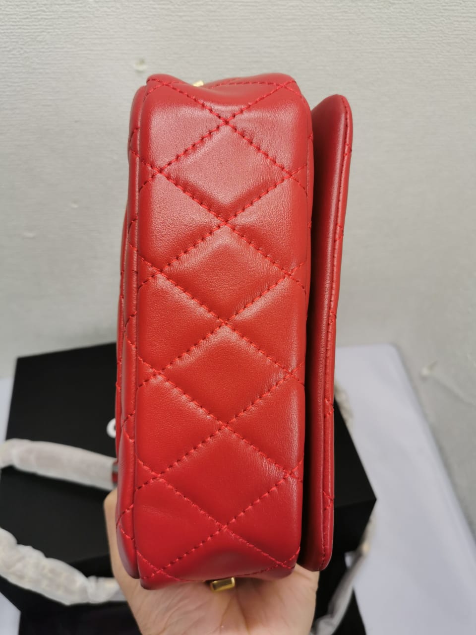 Chanel 23b Small Flap Bag Red 22cm