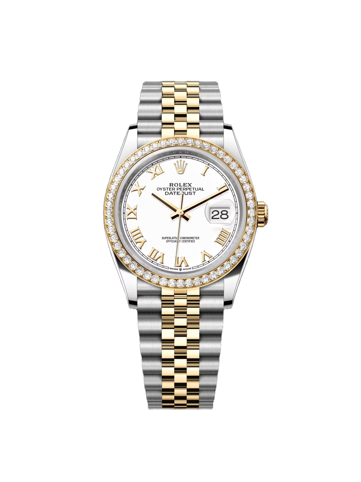 Rolex  Datejust 36mm 126283 White Dial Jubilee Bracelet Watch