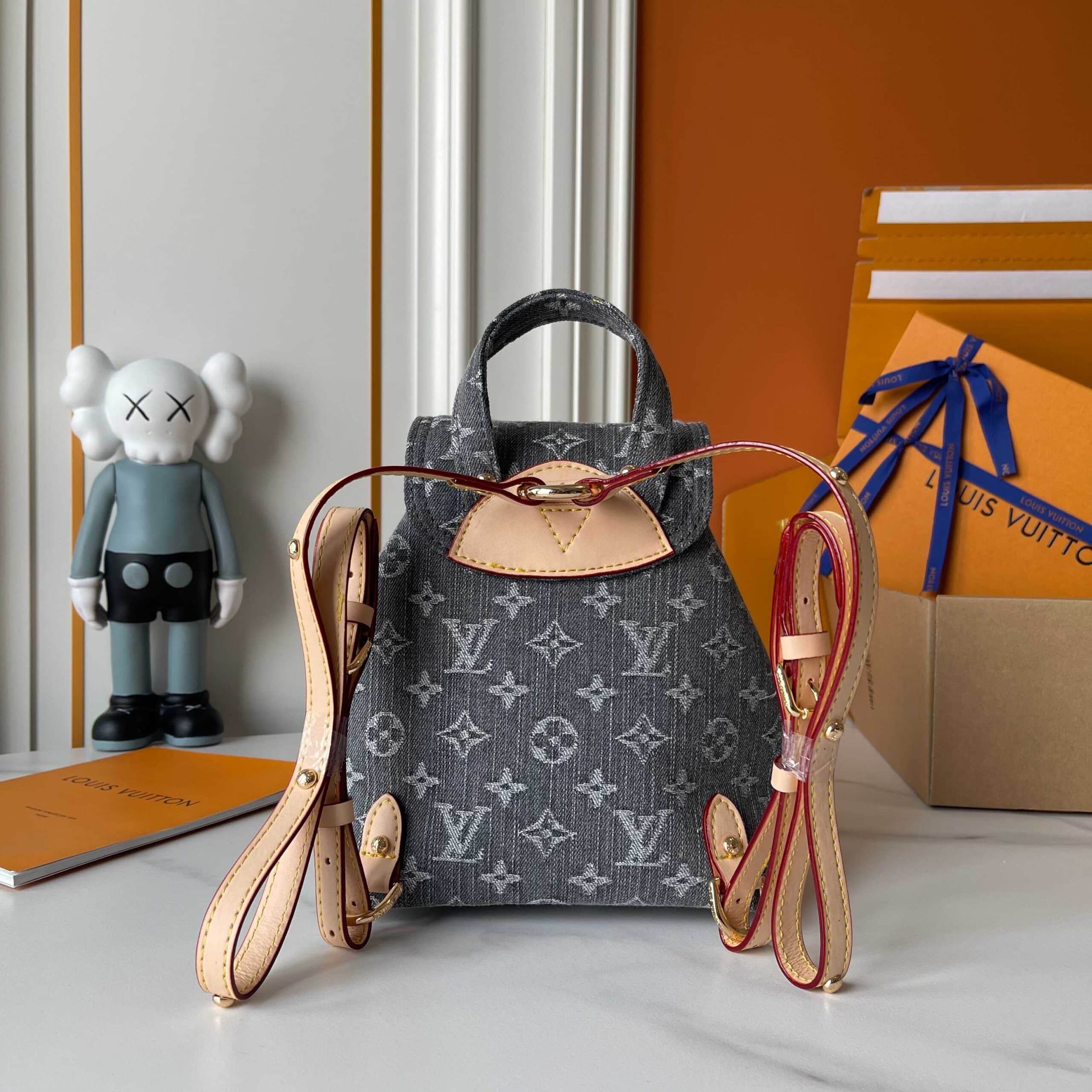 Louis Vuitton Venice Backpack Denim Black 24Cm