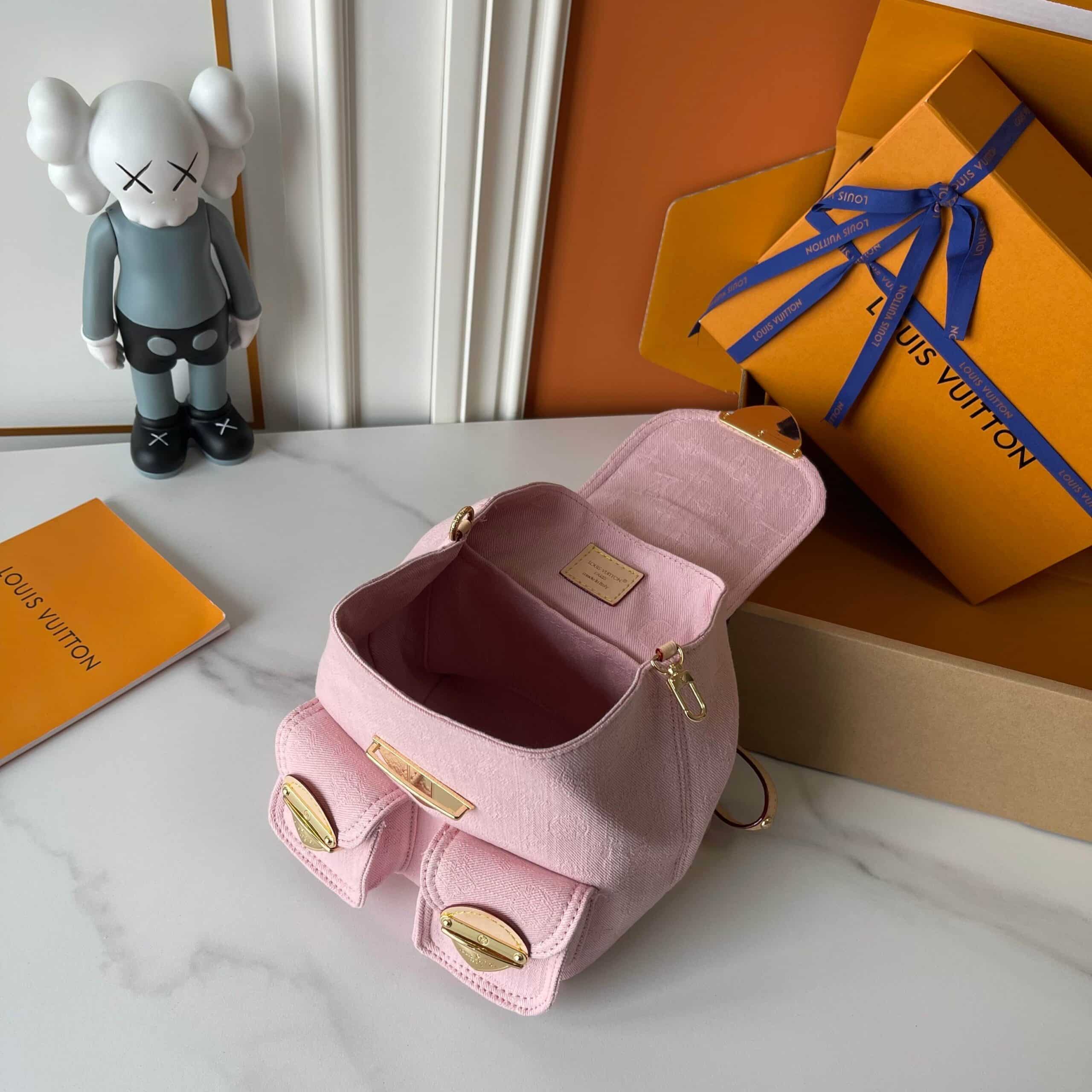 Louis Vuitton Venice Backpack Denim Pink 24Cm M13031