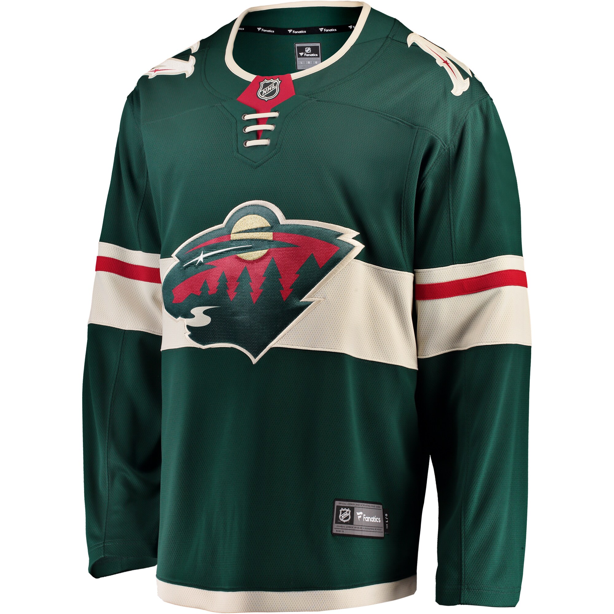 Minnesota Wild Fanatics Breakaway Home Jersey – Green