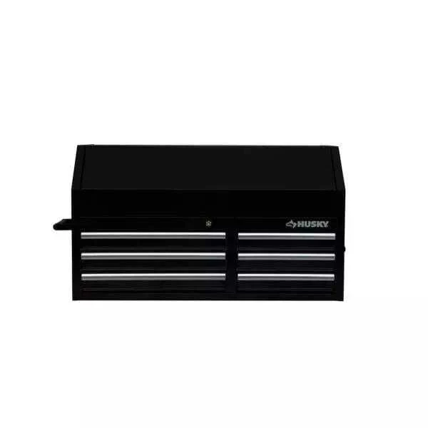 41 IN. 6-DRAWERS TOP CHEST IN BLACK