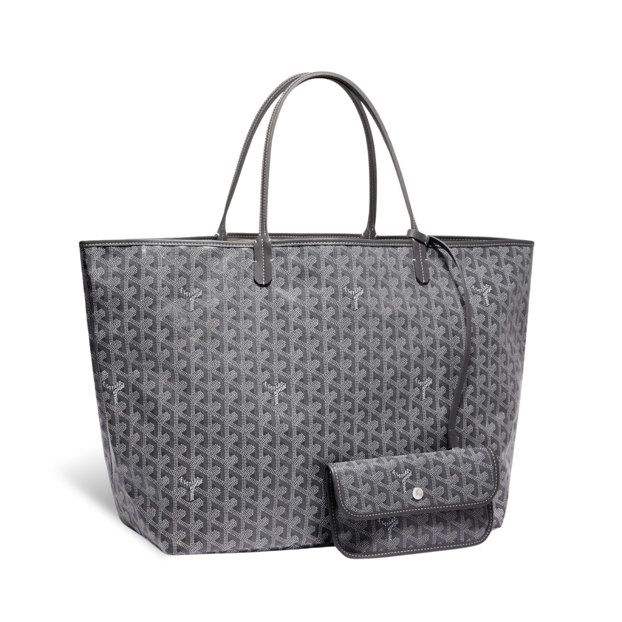 Goyard Saint Louis Gm 40Cm Grey Canvas