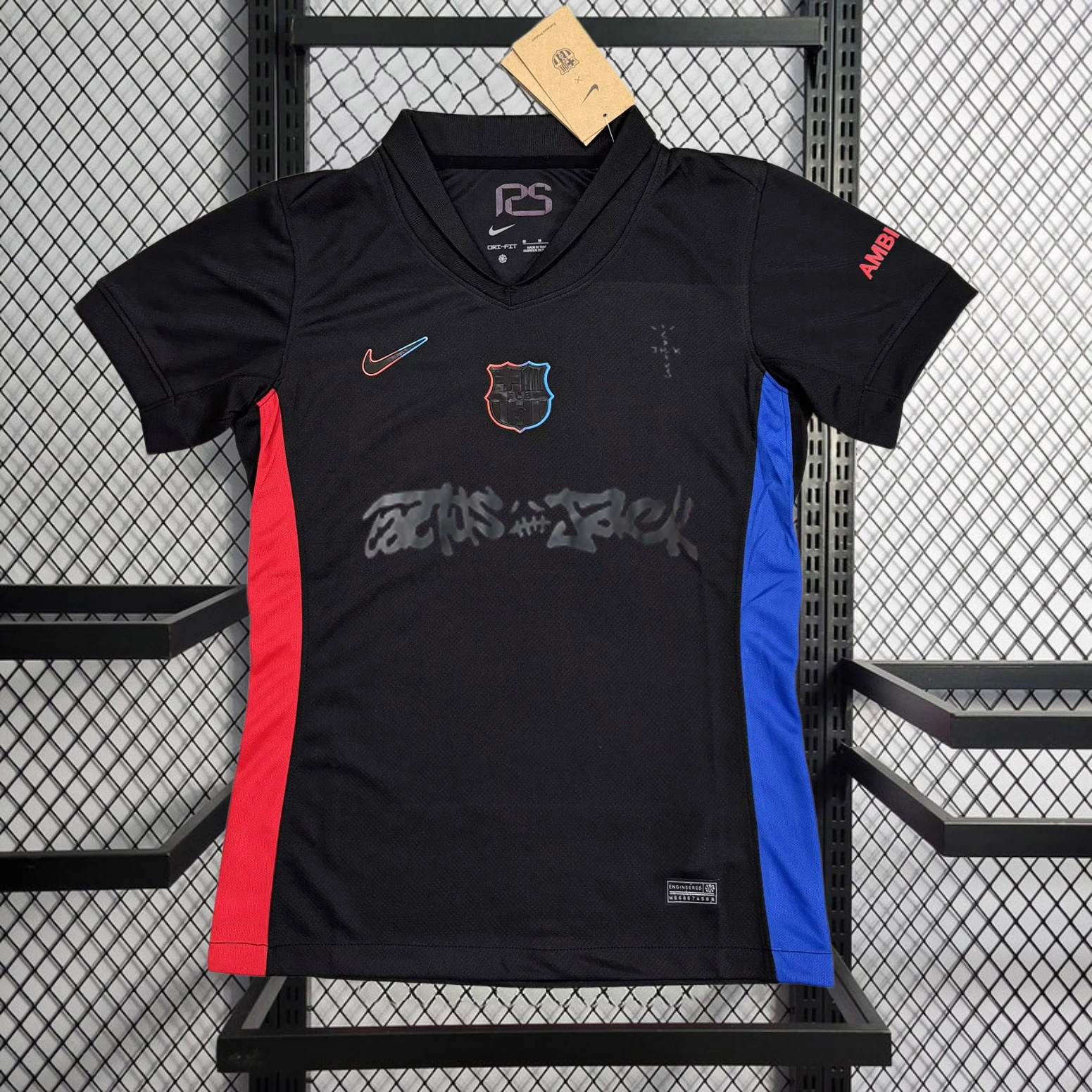 Womens 2024-25 Barcelona Travis Scott to feature on the Clásico jersey in conjunction with Spotify Football jersey