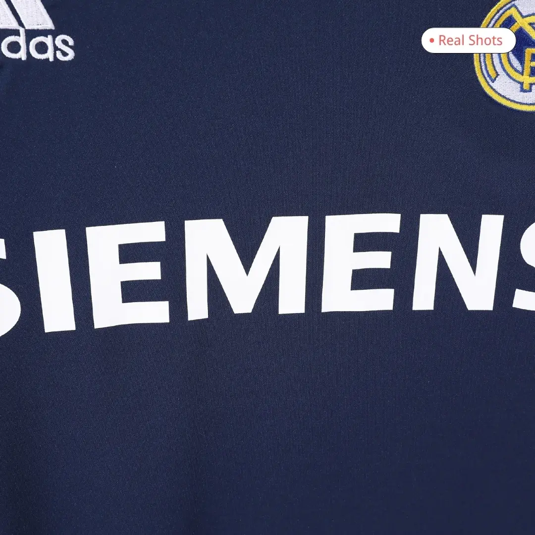 Real Madrid 2005/06 Away Long Sleeve Retro Soccer Jersey