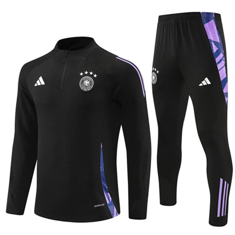 2024-25 Germany Black Long Sleeve Training Suit