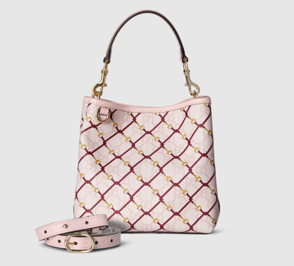 Gucci GG Emblem small bucket bag