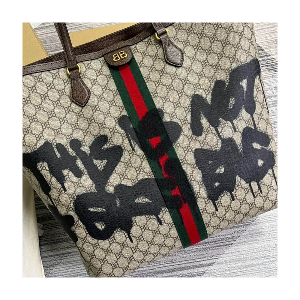 Balenciaga x Gucci Hacker Graffiti Large Tote Bag