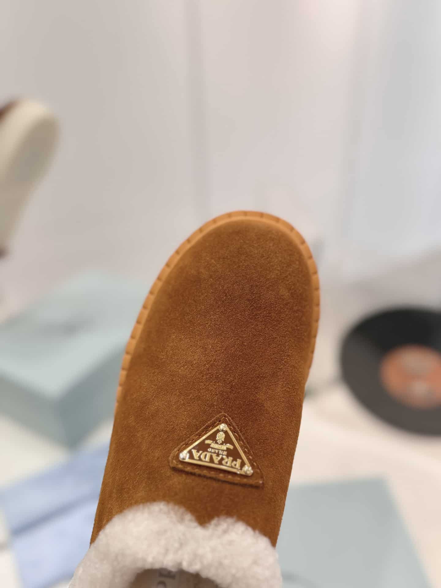 Prada Suede Mules Cinnamon 1S715N X0O F0401 F Zg50
