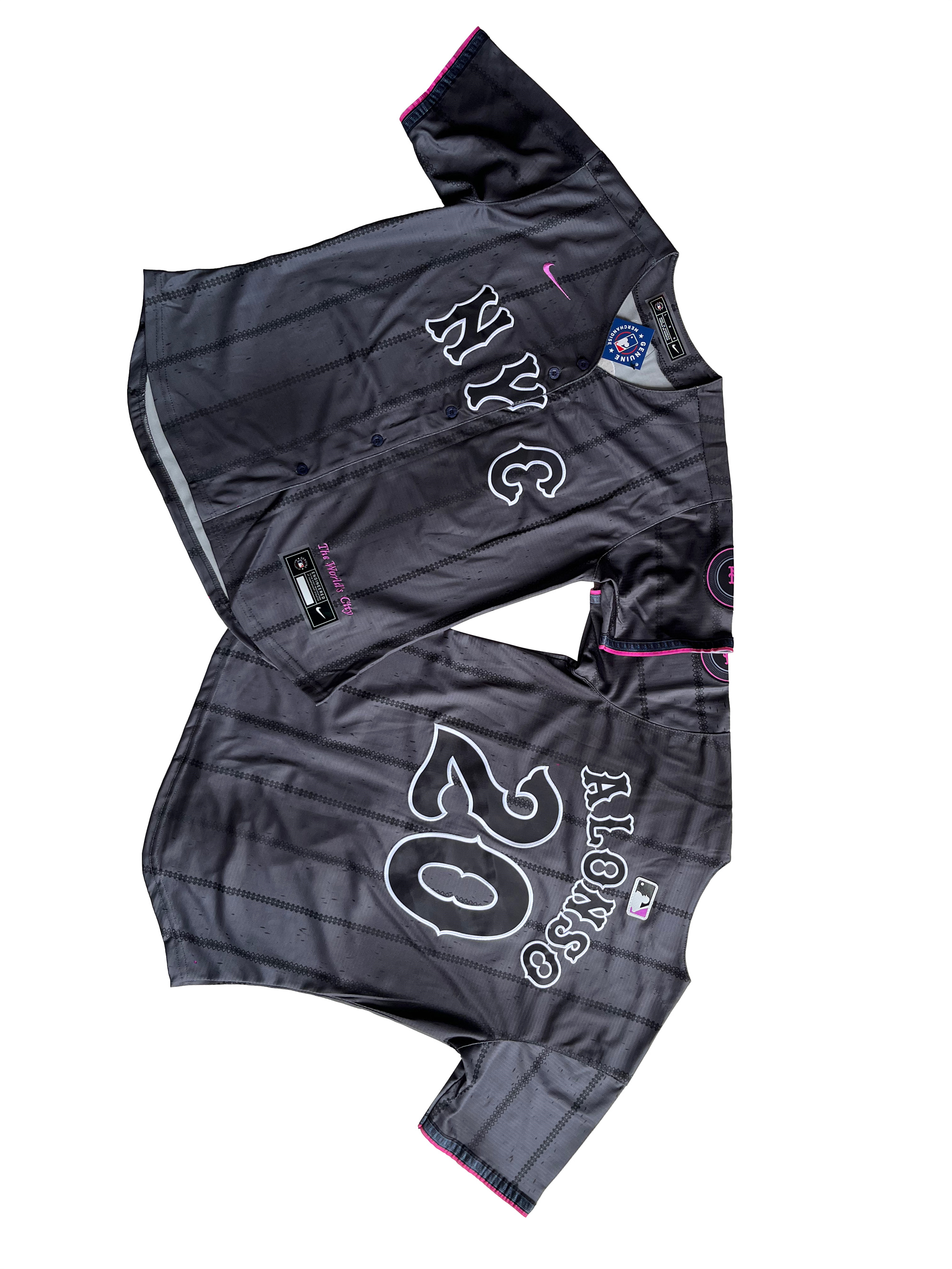 Women's New York Mets Pete Alonso #20 Graphite 2024 City Connect Limited Player Jersey