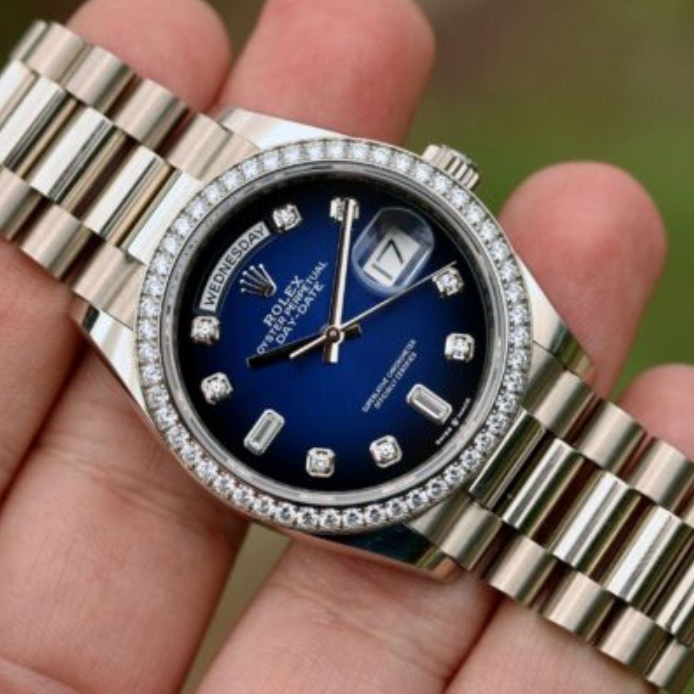 [Superclone] Rolex Day-Date 40mm Blue Ombré Dial President 228396TBR