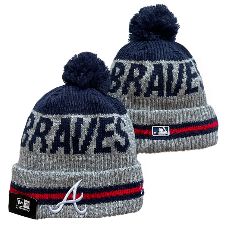 Atlanta Braves  Repeat Cuffed Knit Hat with Pom