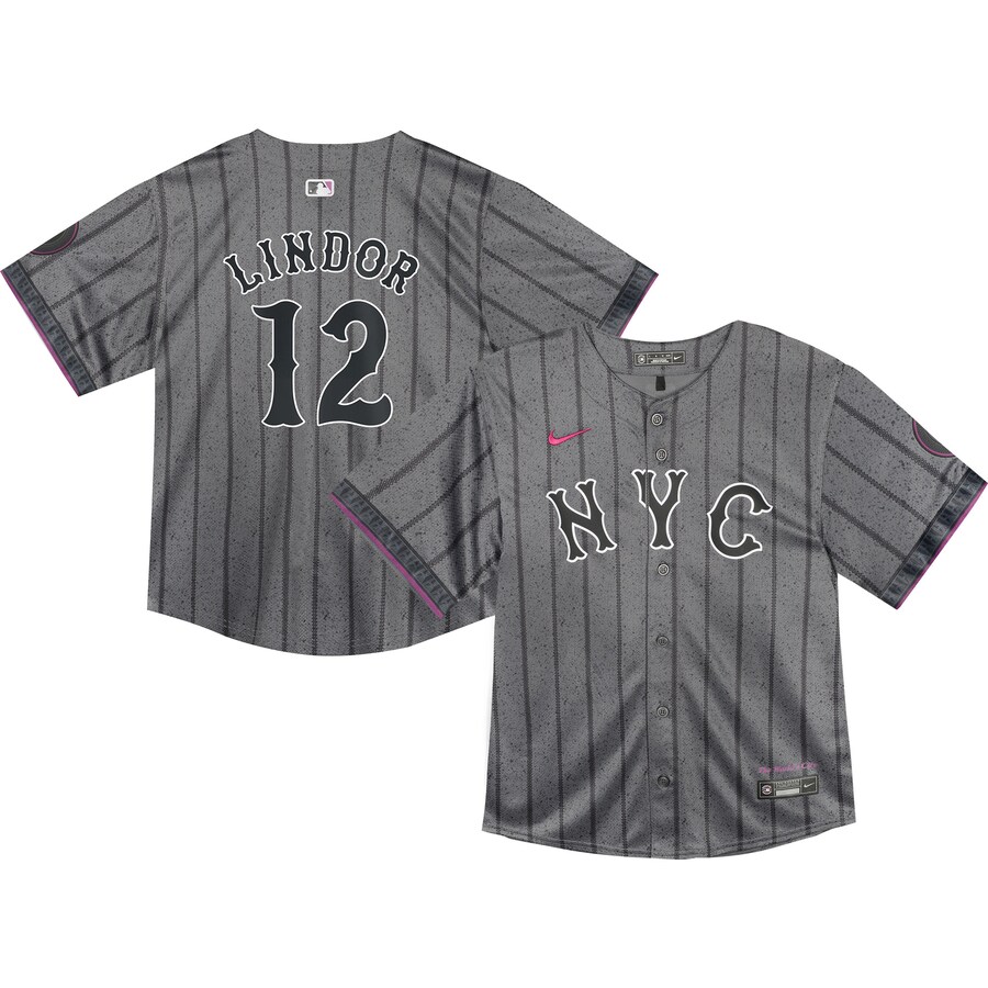 Francisco Lindor New York Mets Toddler 2024 City Connect Limited Player Jersey Graphite