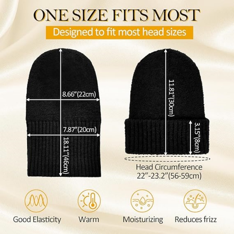 Satin Lined Slouchy Beanie Women