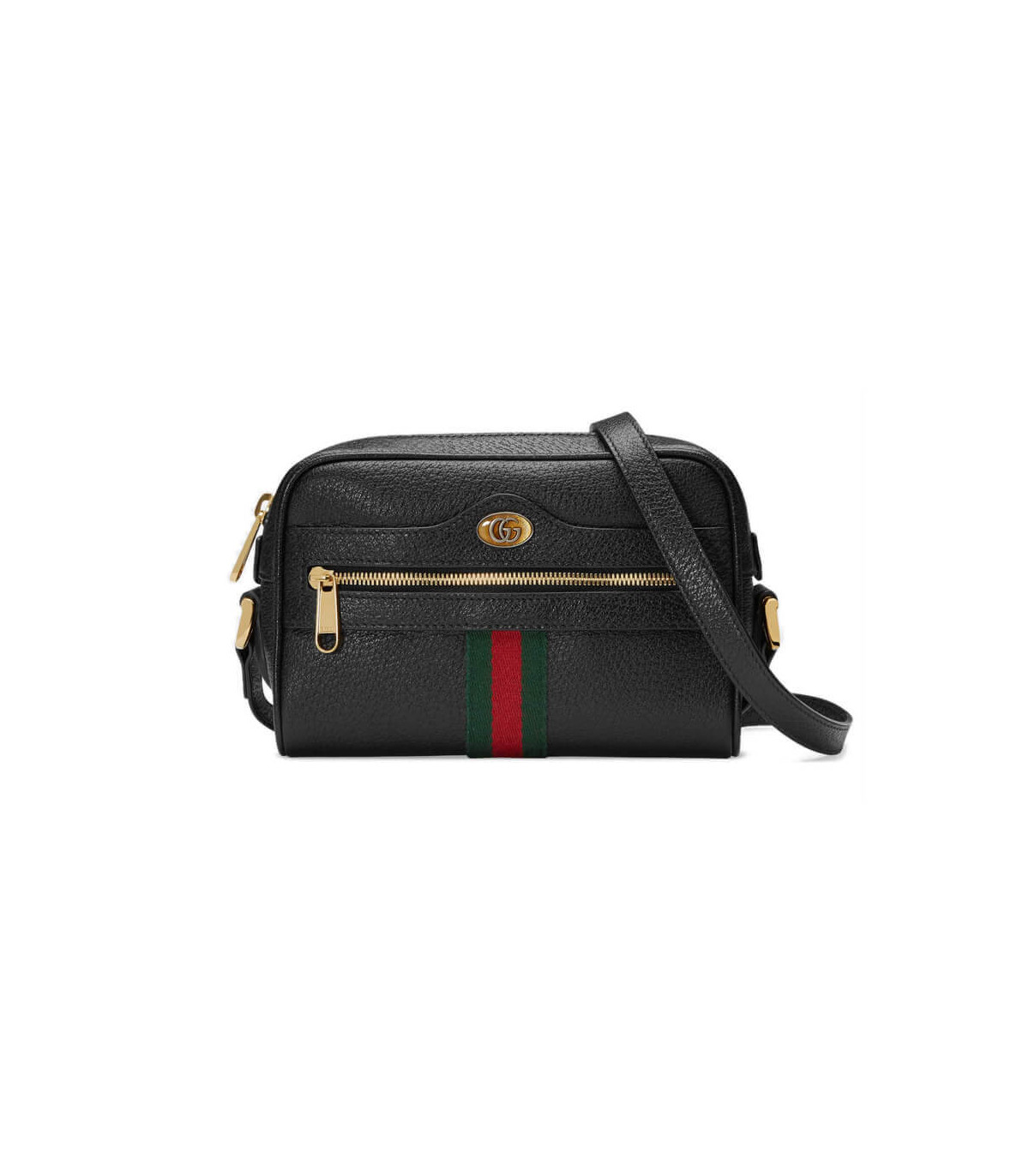 Gucci Ophidia Leather Mini Bag Black
