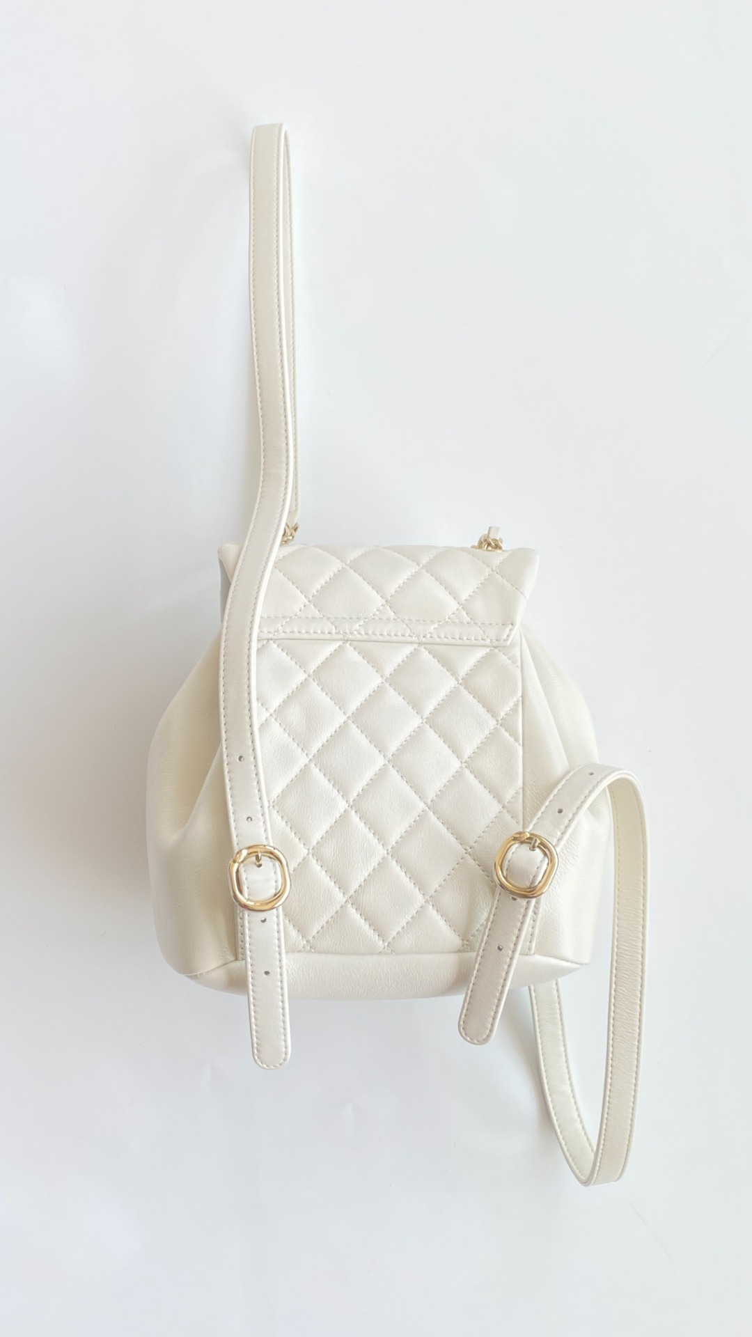 Chanel Mini Duma Backpack White 18.5Cm/ 7.3in