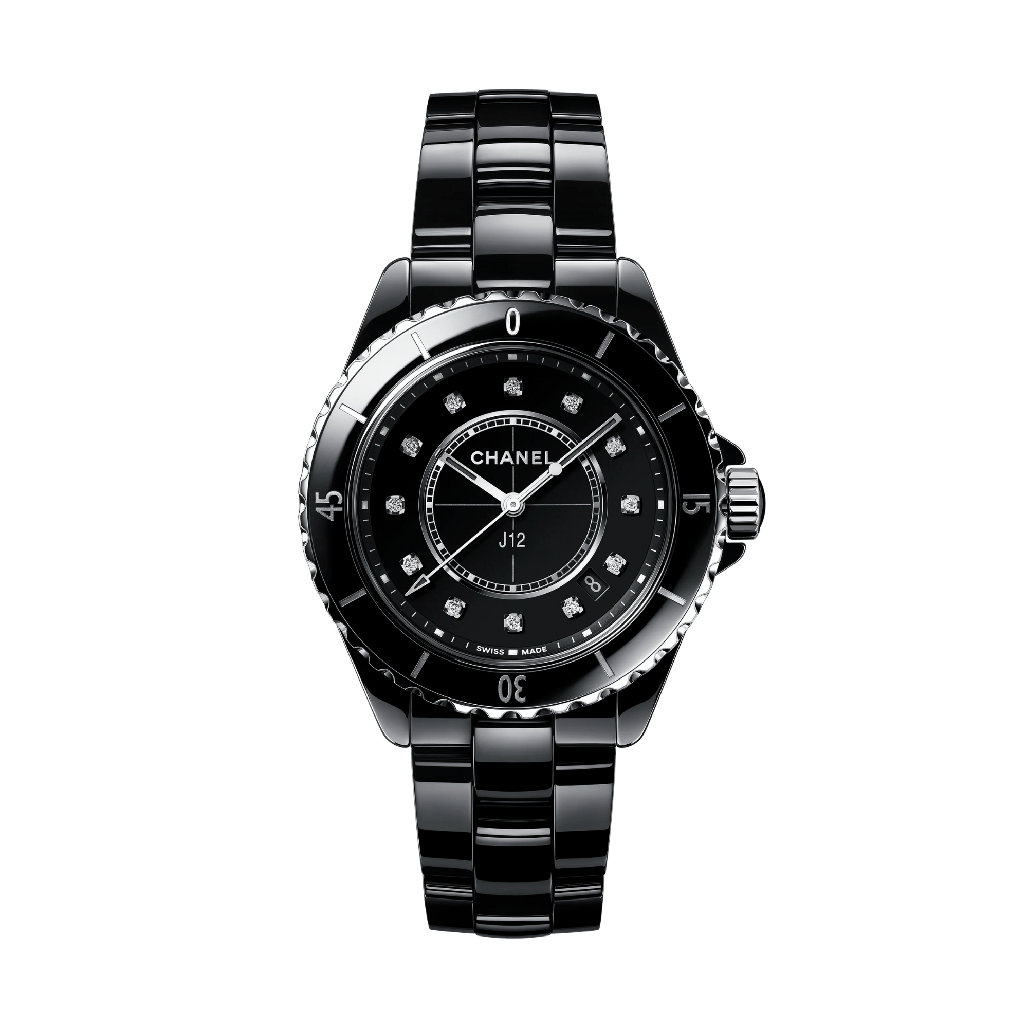 [SUPER CLONE] Chanel J12 Watch Calibre 12.6 – 38 mm Black Dial