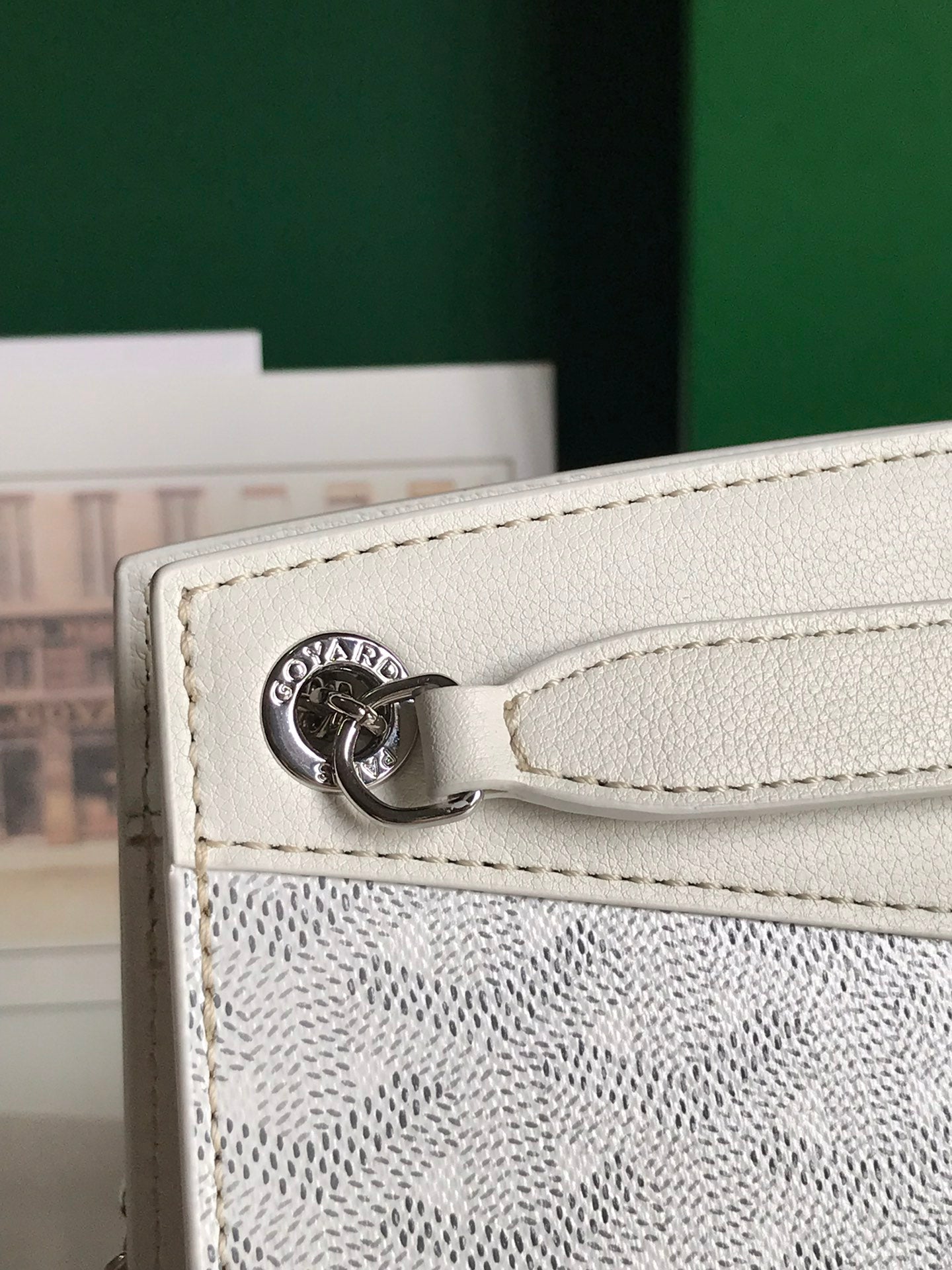 Goyard Rouette Structuré Mini Bag 21 Cm White Goyardine Canvas And Calfskin