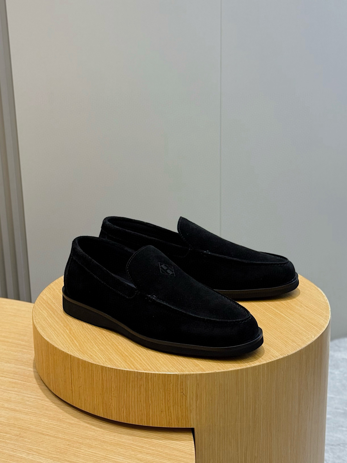 Hermès Black Suede Loafers- Shoes for Men