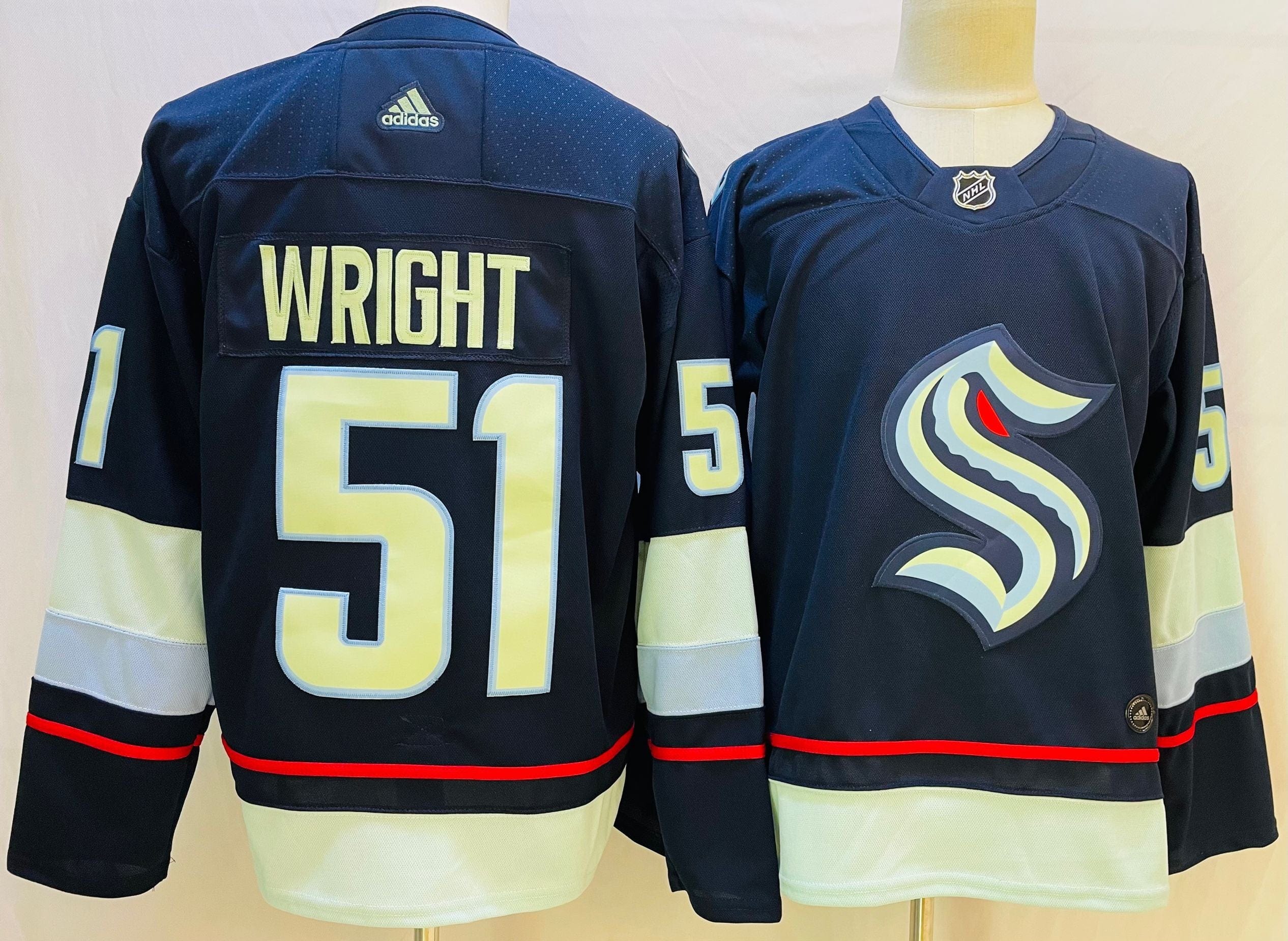 NHL Seattle KRAKEN WRIGHT # 51 Jersey