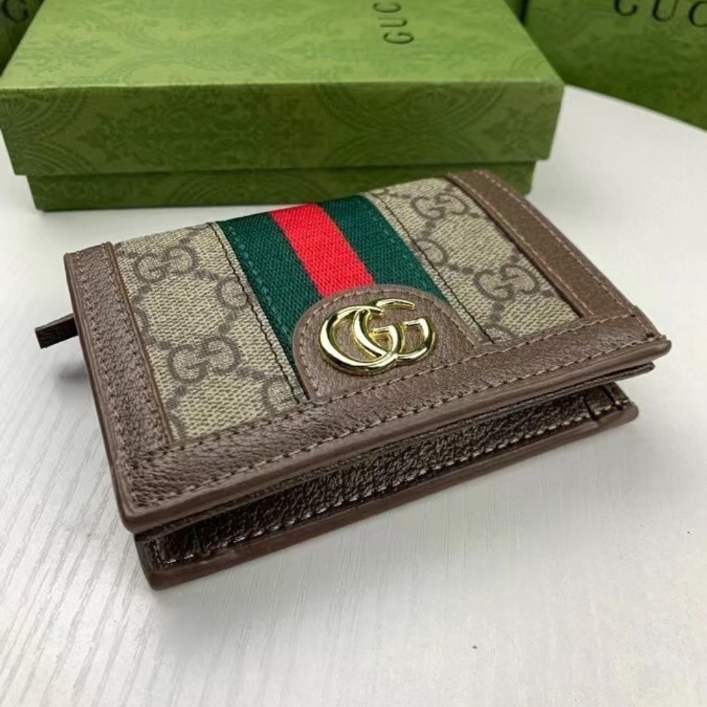 Gucci Ophidia Card Case Wallet Gg Supreme Brown 11Cm 523155 96Iwg 8745