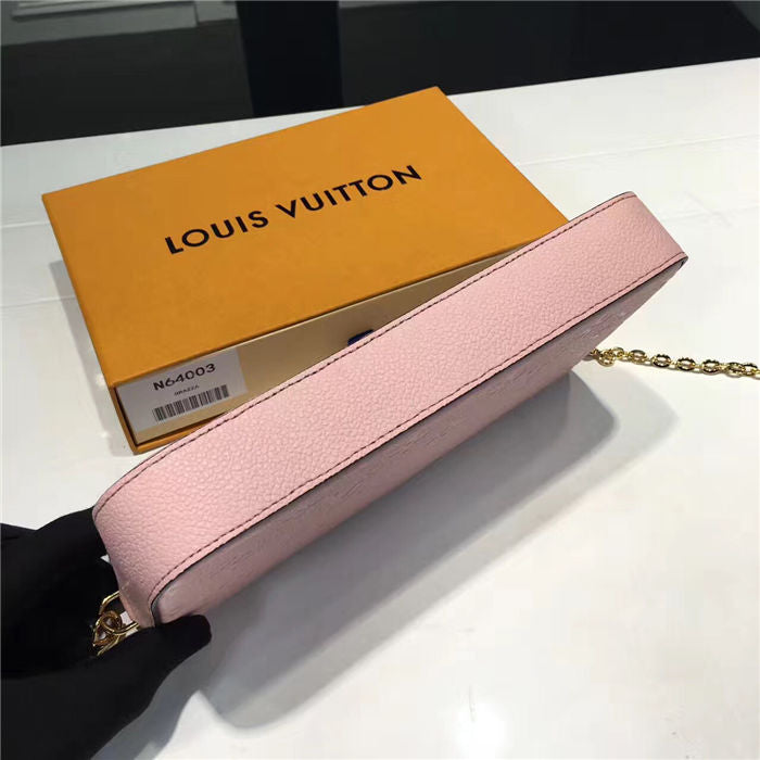 Louis Vuitton F Licie Pochette Rose Pink 21cm/8.3in