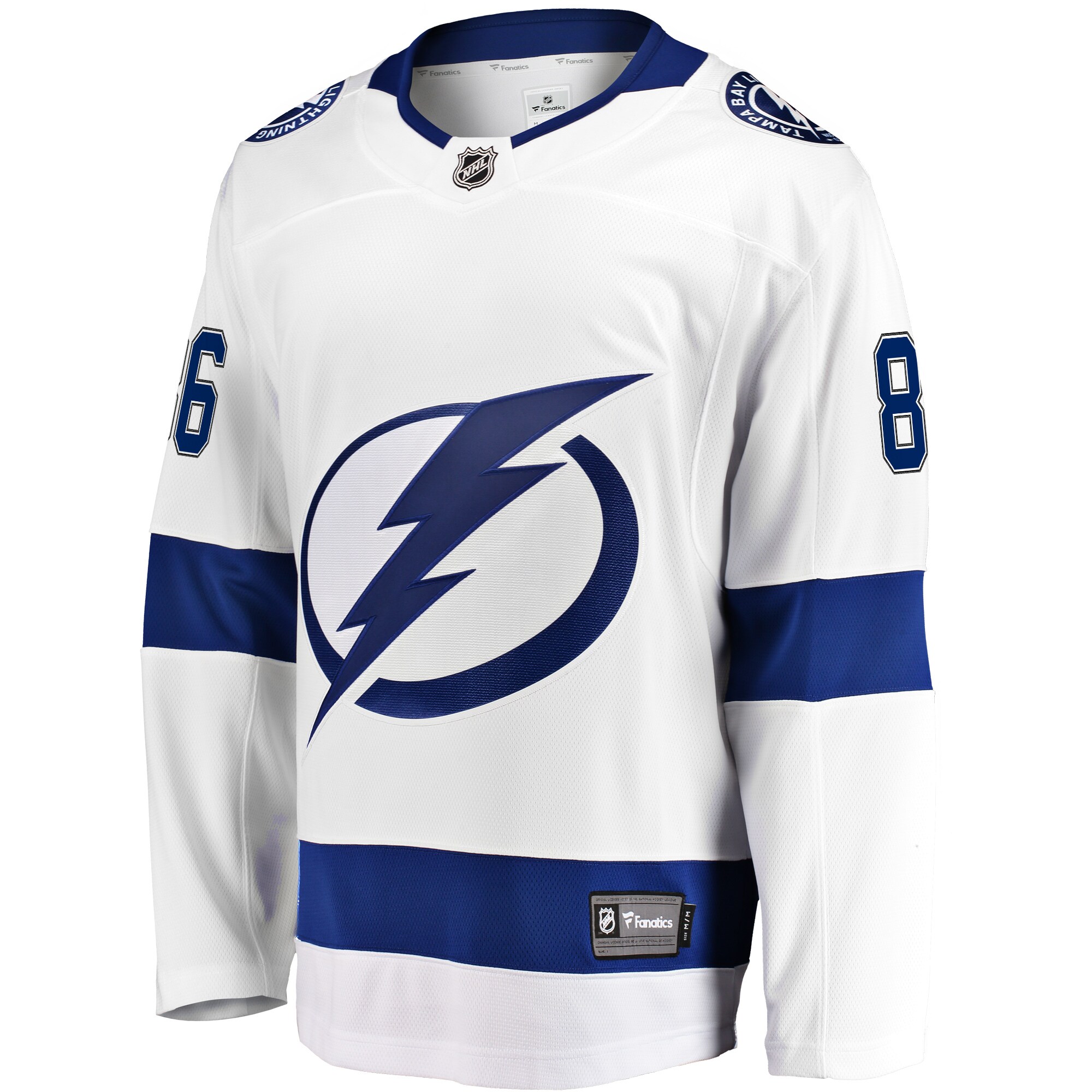 Nikita Kucherov Tampa Bay Lightning Fanatics Away Premier Breakaway Player Jersey – White