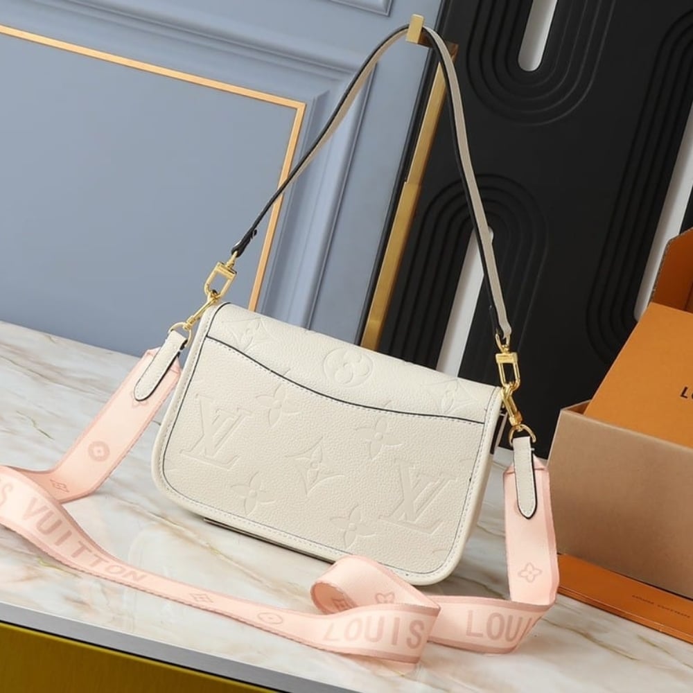 Louis Vuitton Diane Monogram Empreinte Leather White 24Cm M46388