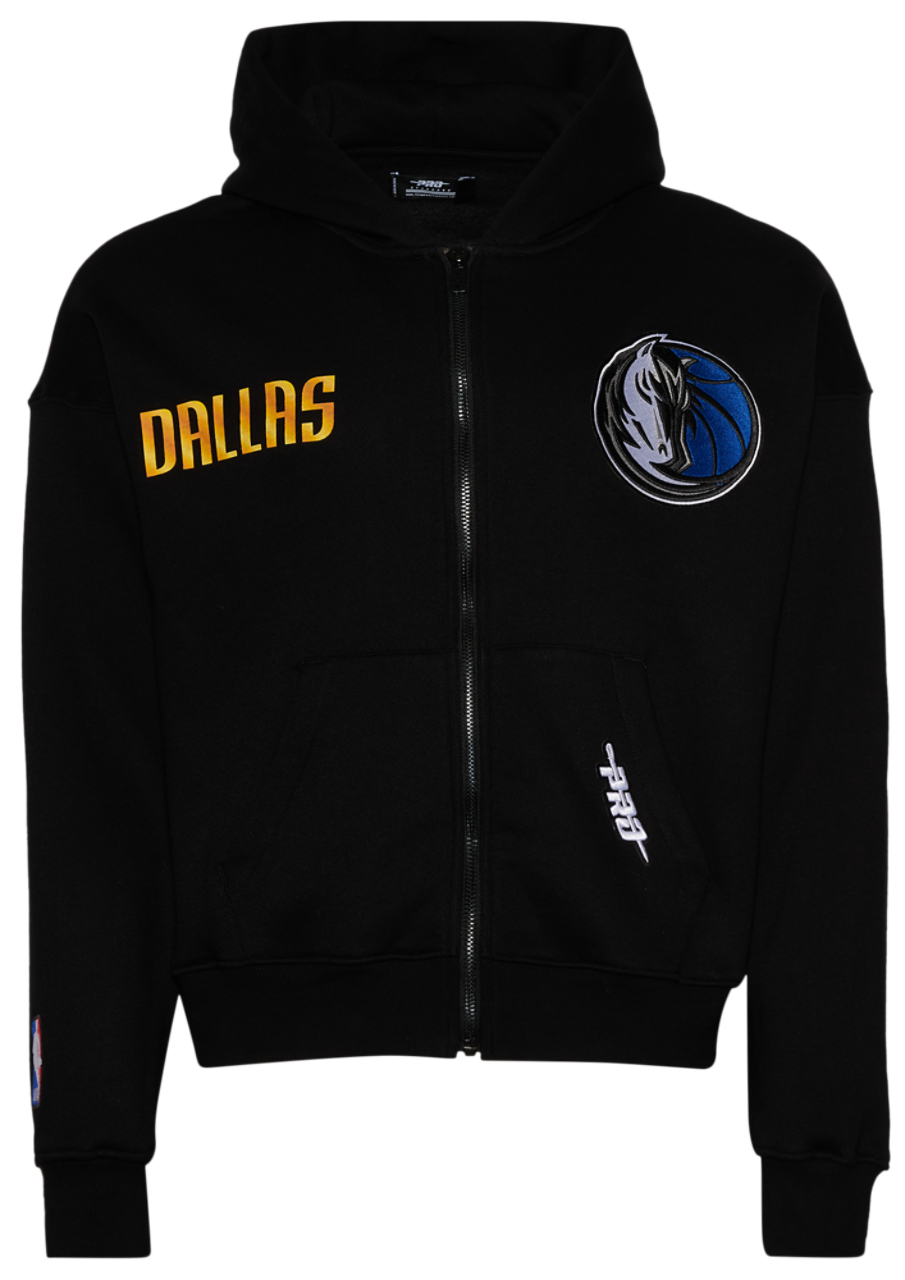 Pro Standard Mavericks Gold Hoops Pro Full-Zip Hoodie