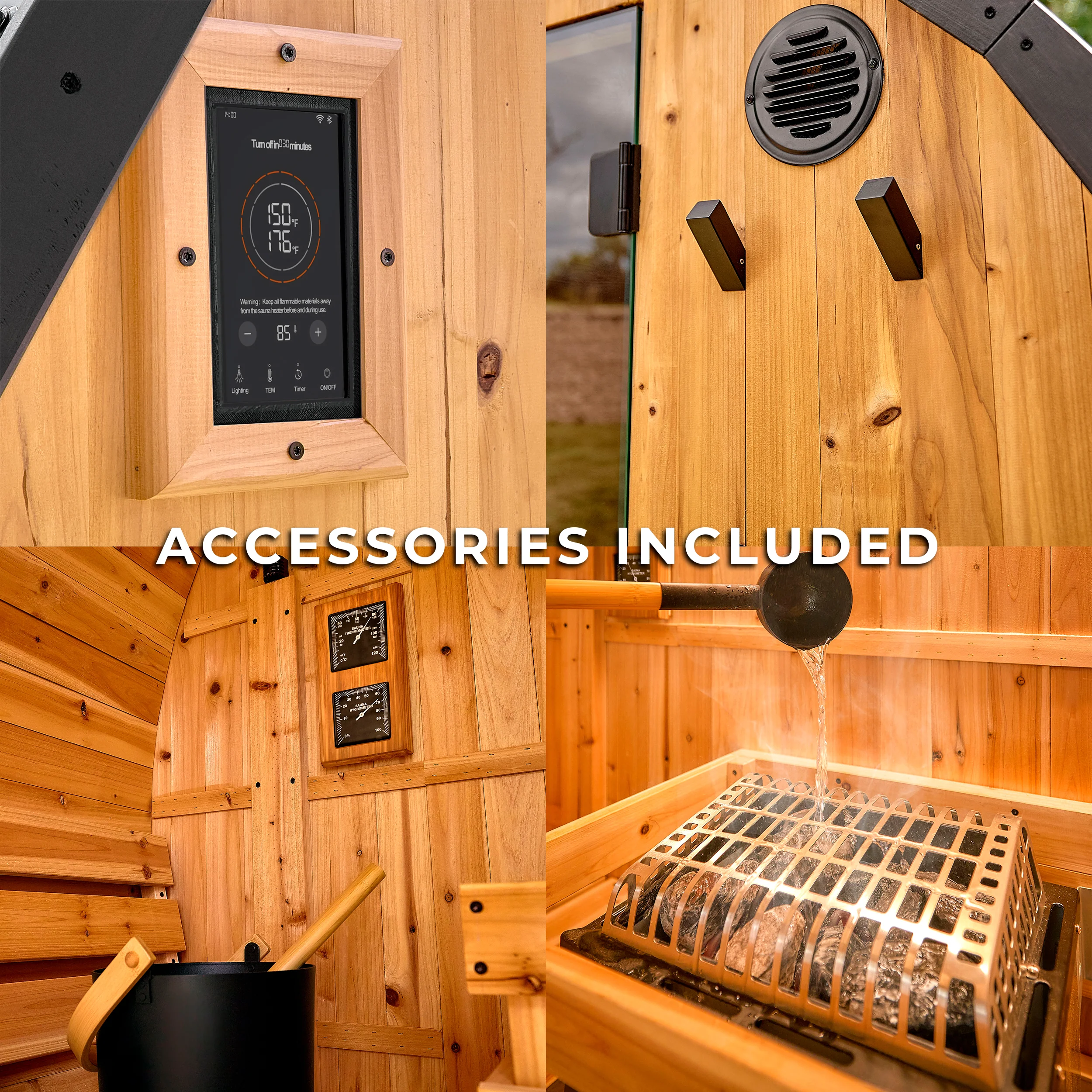 Henley Outdoor Cabin Sauna �?2-4 Person