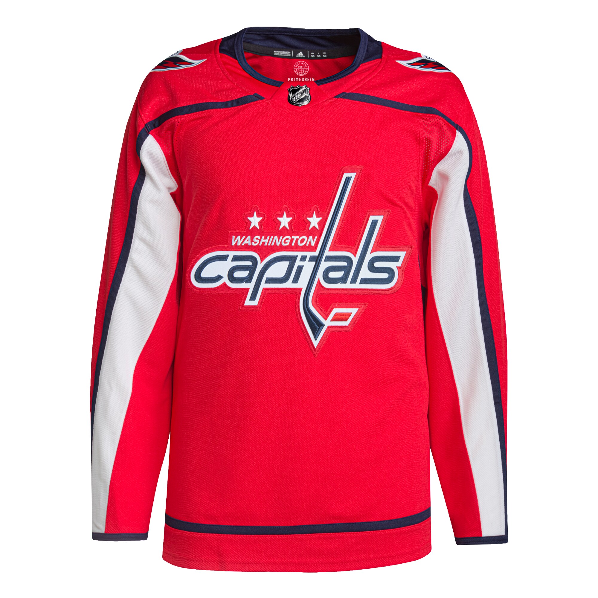 Washington Capitals adidas Home Primegreen Authentic Jersey – Red