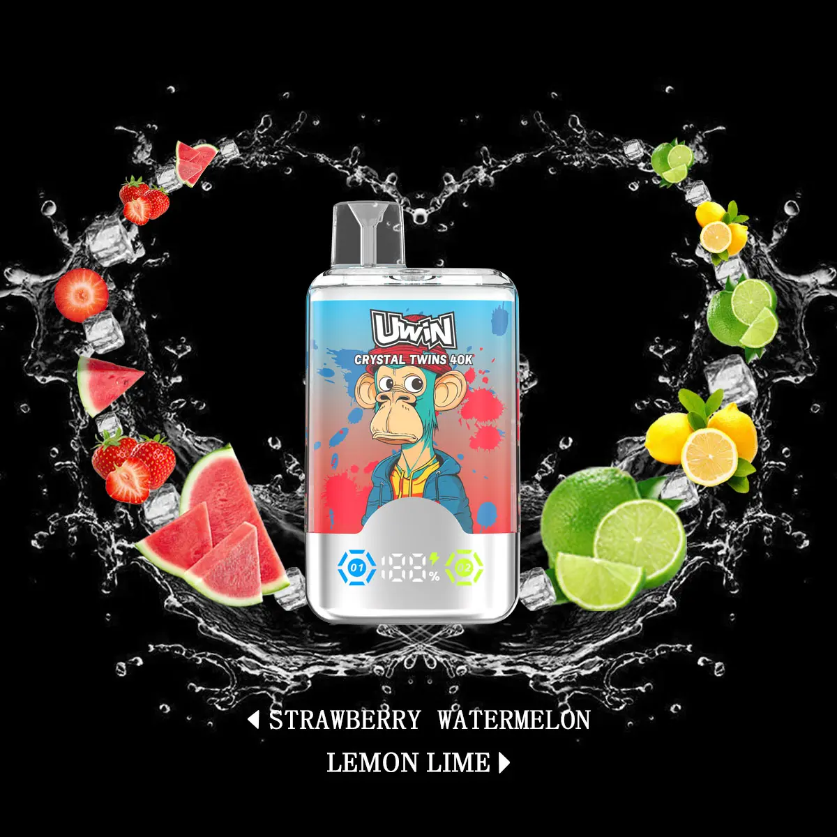 Uwin Twins Crystal 40K Disposable Vape(3 pieces)