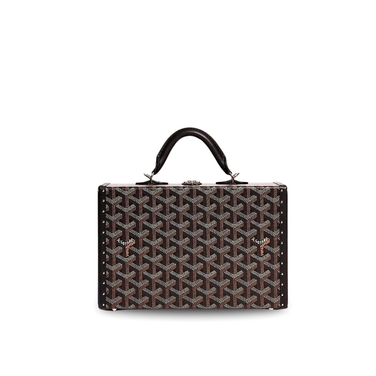 Goyard Grand Hôtel Trunk Bag 24.5cm Black Goyardine Canvas And Calfskin