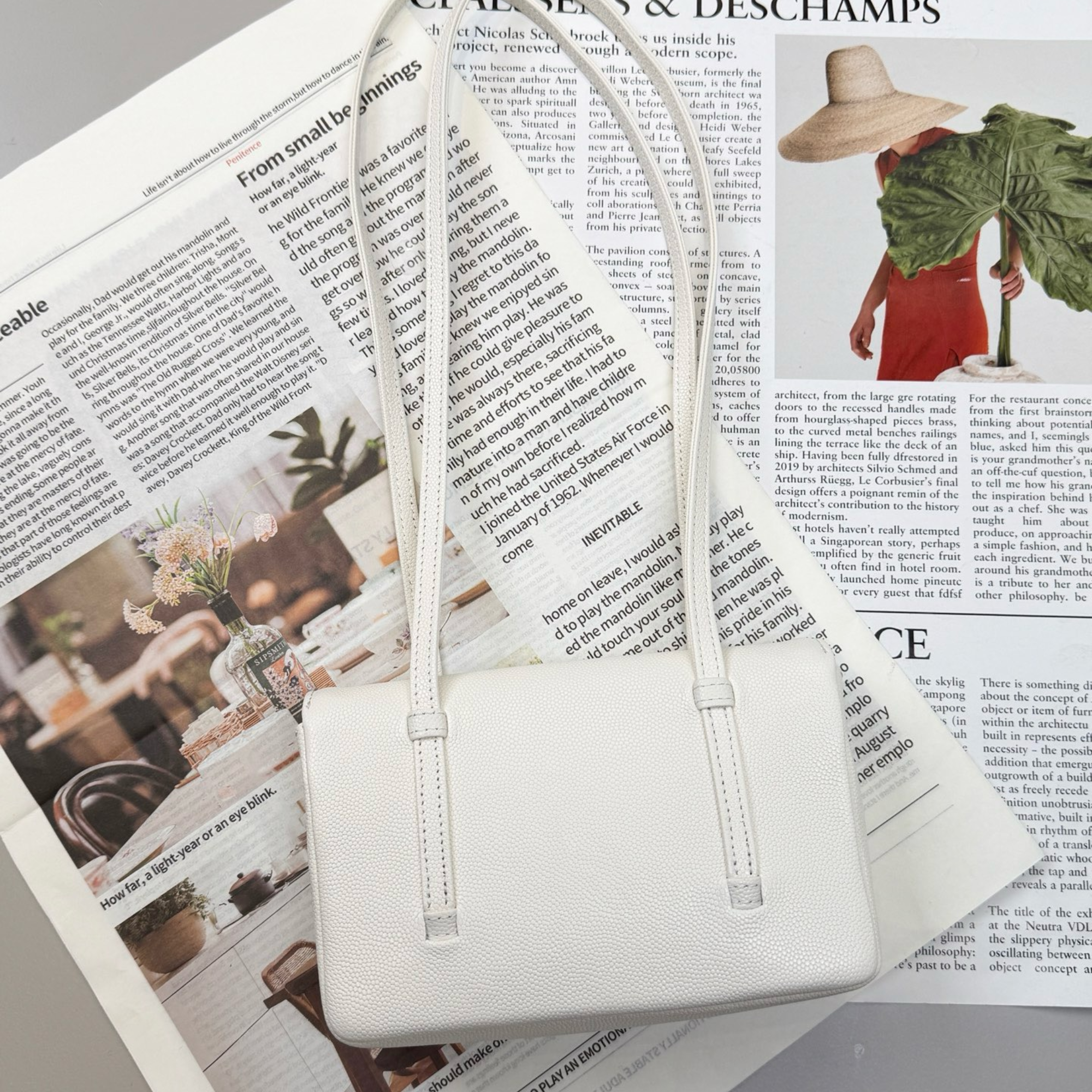Chanel Clutch White Bag 17cm/6.7in