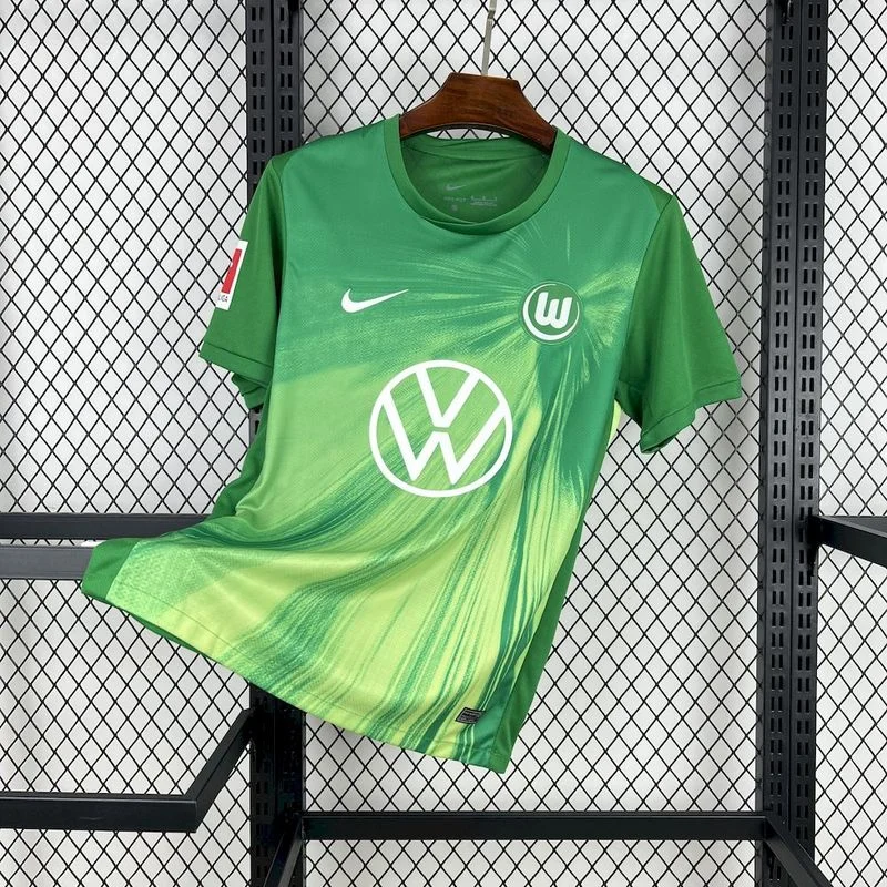 2025/2026 Bundesliga Wolfsburg Team Home Football Jersey