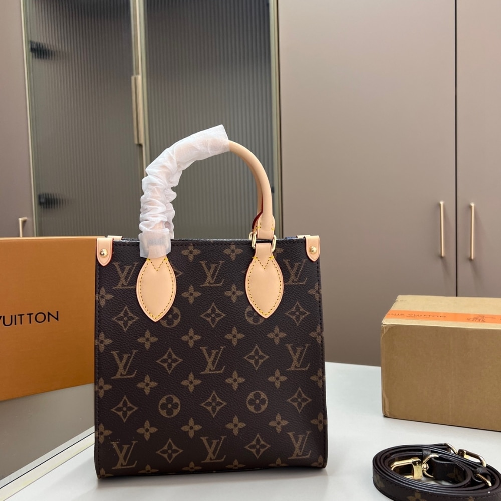 Louis Vuitton Sac Plat BB Monogram Brown 22Cm M46265