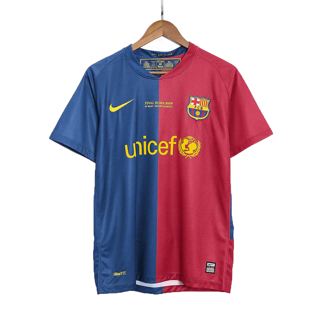 Barcelona 2008/09 Retro Home Soccer Jersey - UCL Final