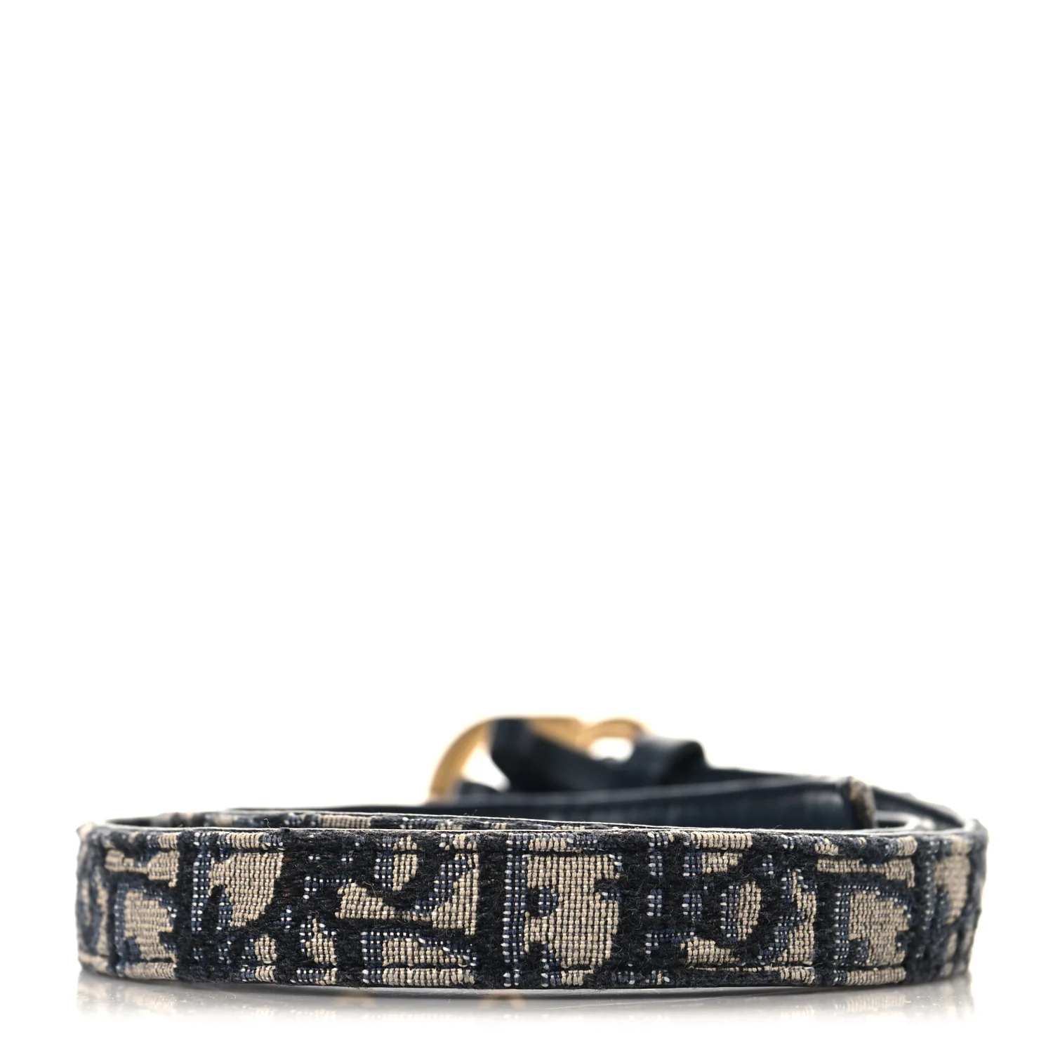 Jacquard Oblique 20mm Saddle Belt 75 30 Blue