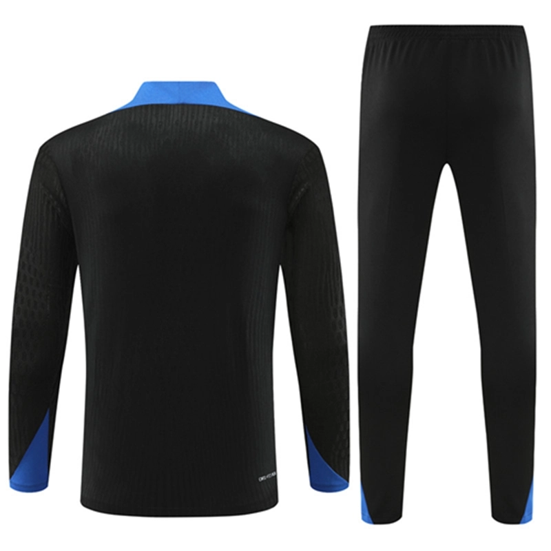 2024-25 Netherlands Black Long Sleeve Training Suit