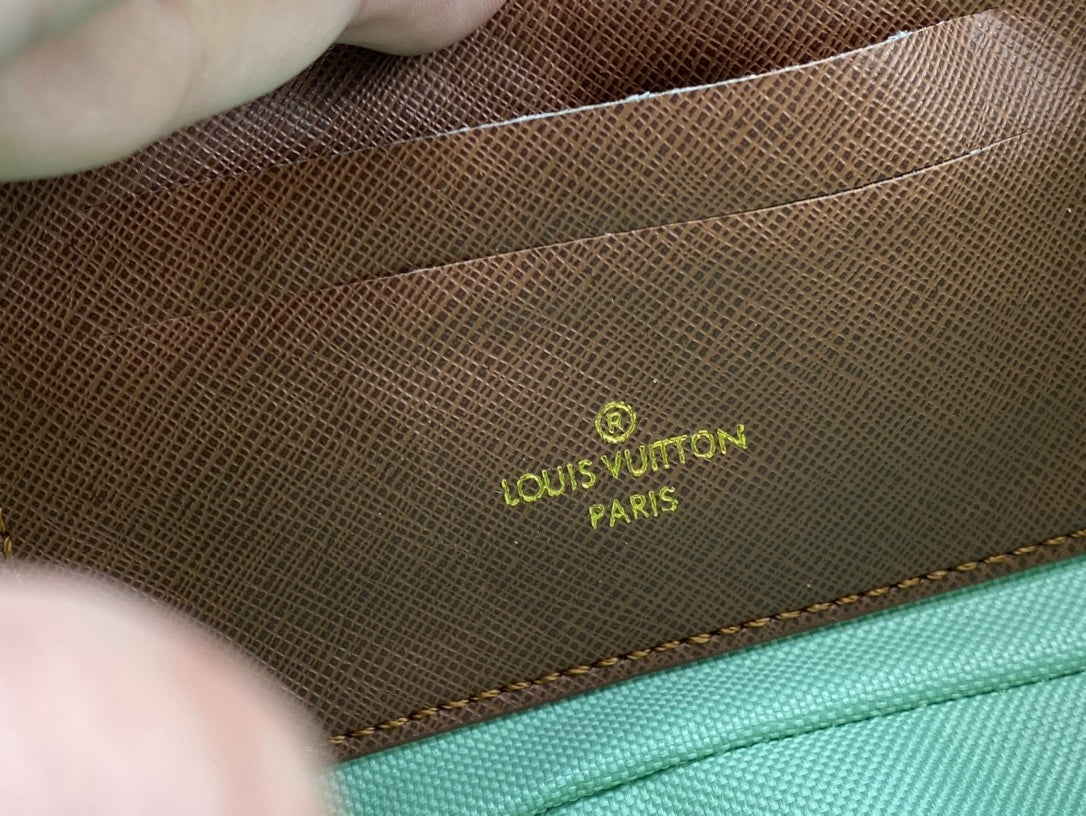 Louis Vuitton Ivy Wallet On Chain Bag Damier Ebene Beige 23cm/9in