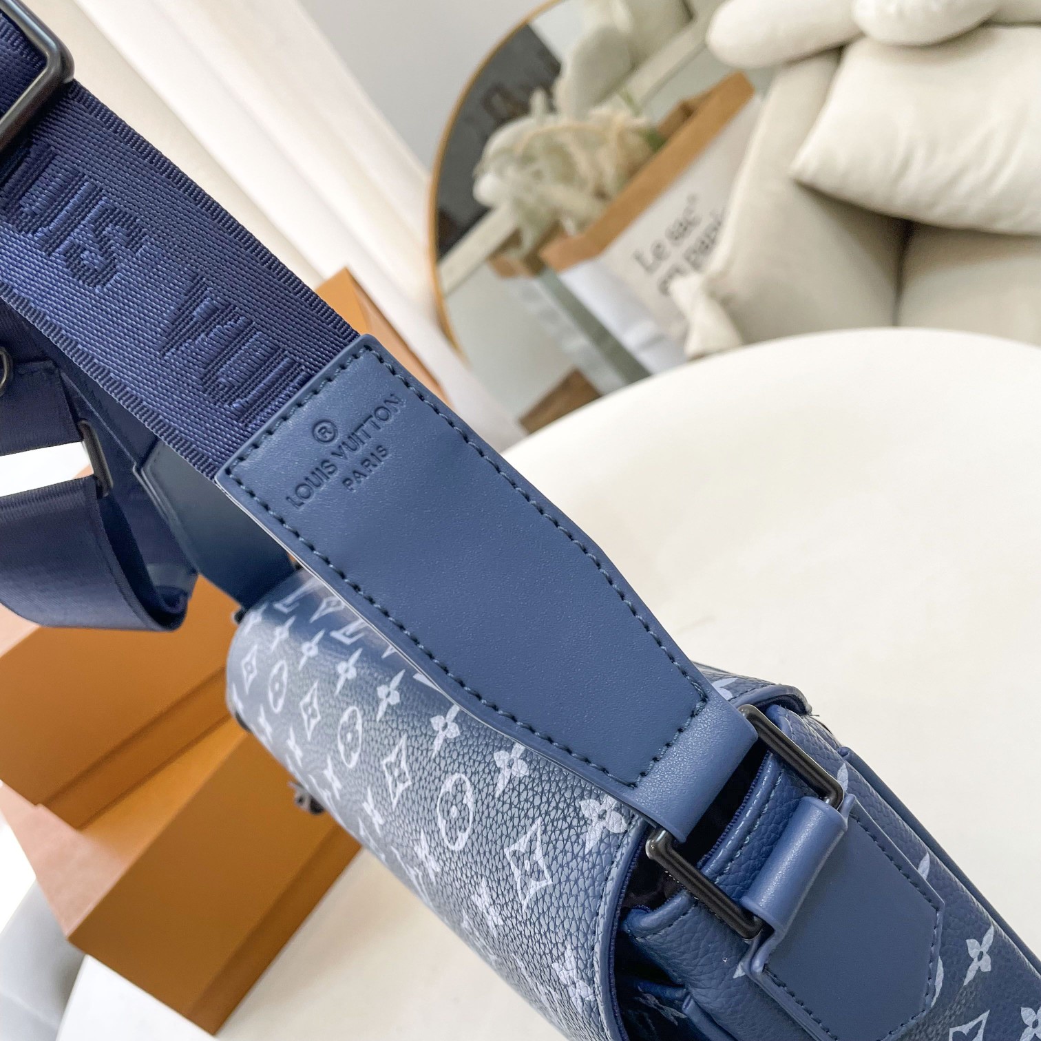 Louis Vuitton District Pm Bag Blue 26Cm M23785 For Men