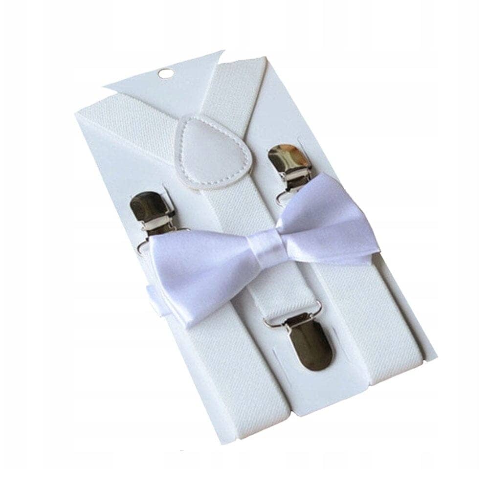 Adjustable Suspender Bow Tie Toddler Set