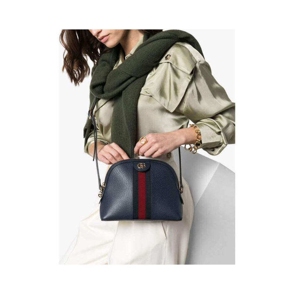 Gucci Ophidia Small Shoulder Bag in Black Leather