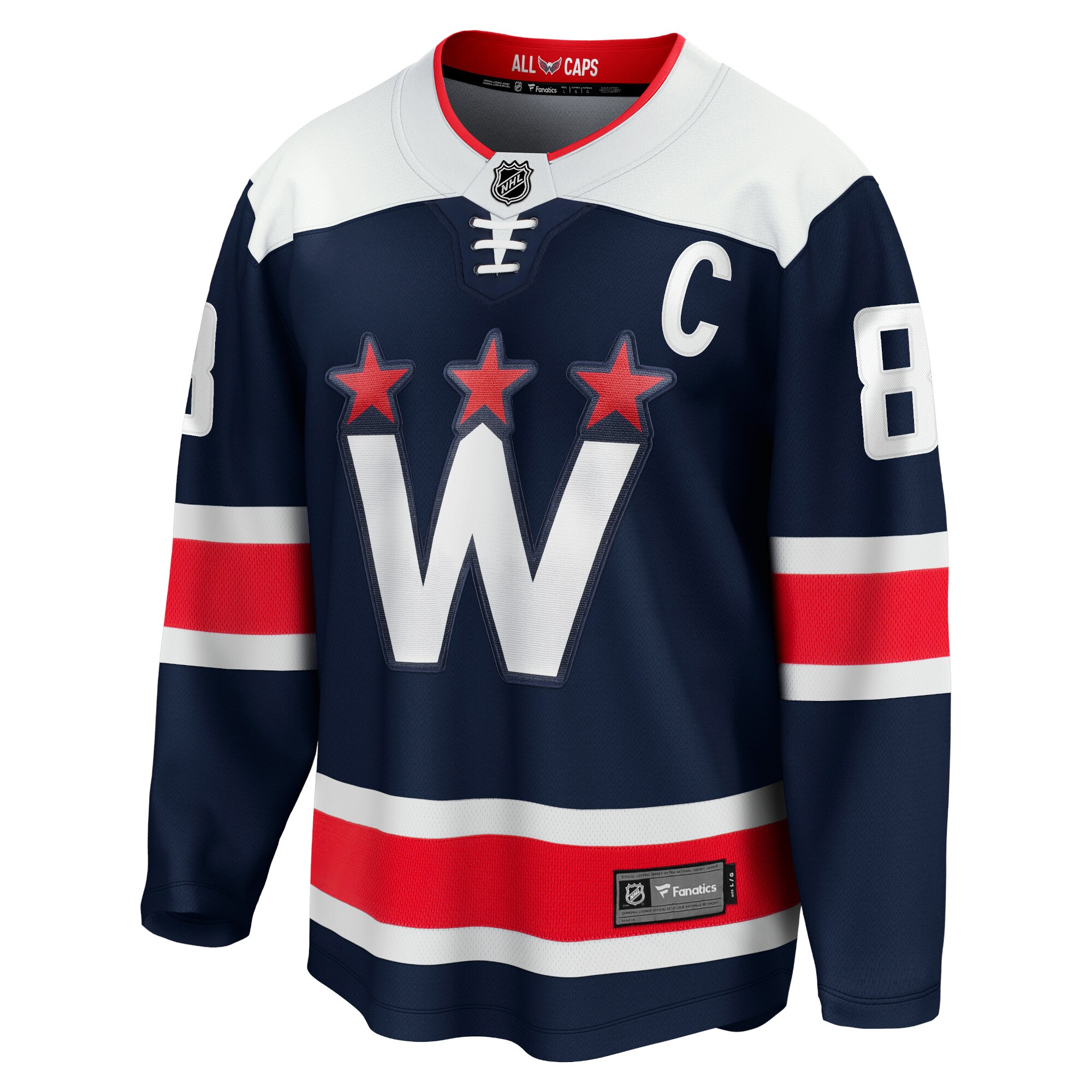 Alexander Ovechkin Washington Capitals Fanatics Alternate Premier Breakaway Player Jersey – Navy