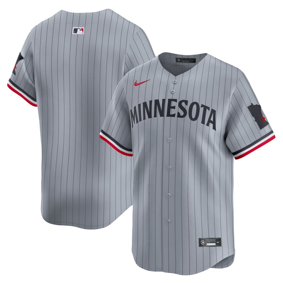 Minnesota Twins Road Limited Jersey  Gray