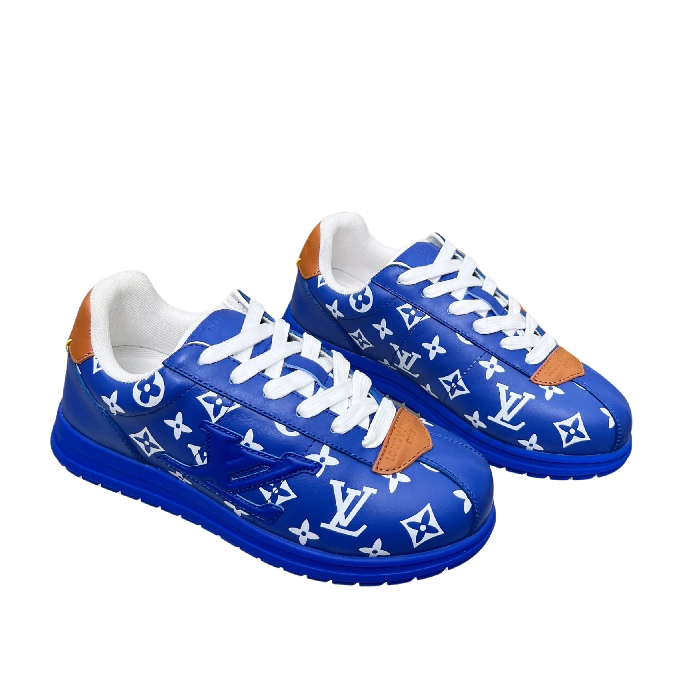 Louis Vuitton LV Trainer Sneaker Blue Monogram – Leather – Women’s Shoes