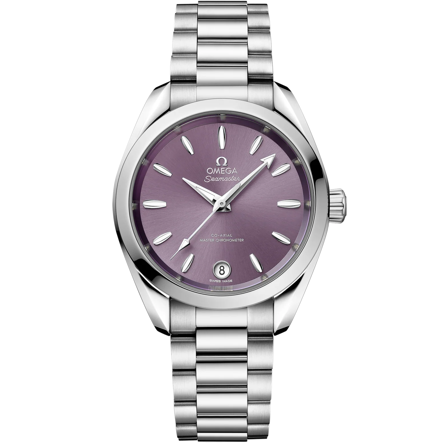Omega Seamaster Aqua Terra Shades 34 mm Lavender Dial Stainless Steel Bracelet 220.10.34.20.10.002